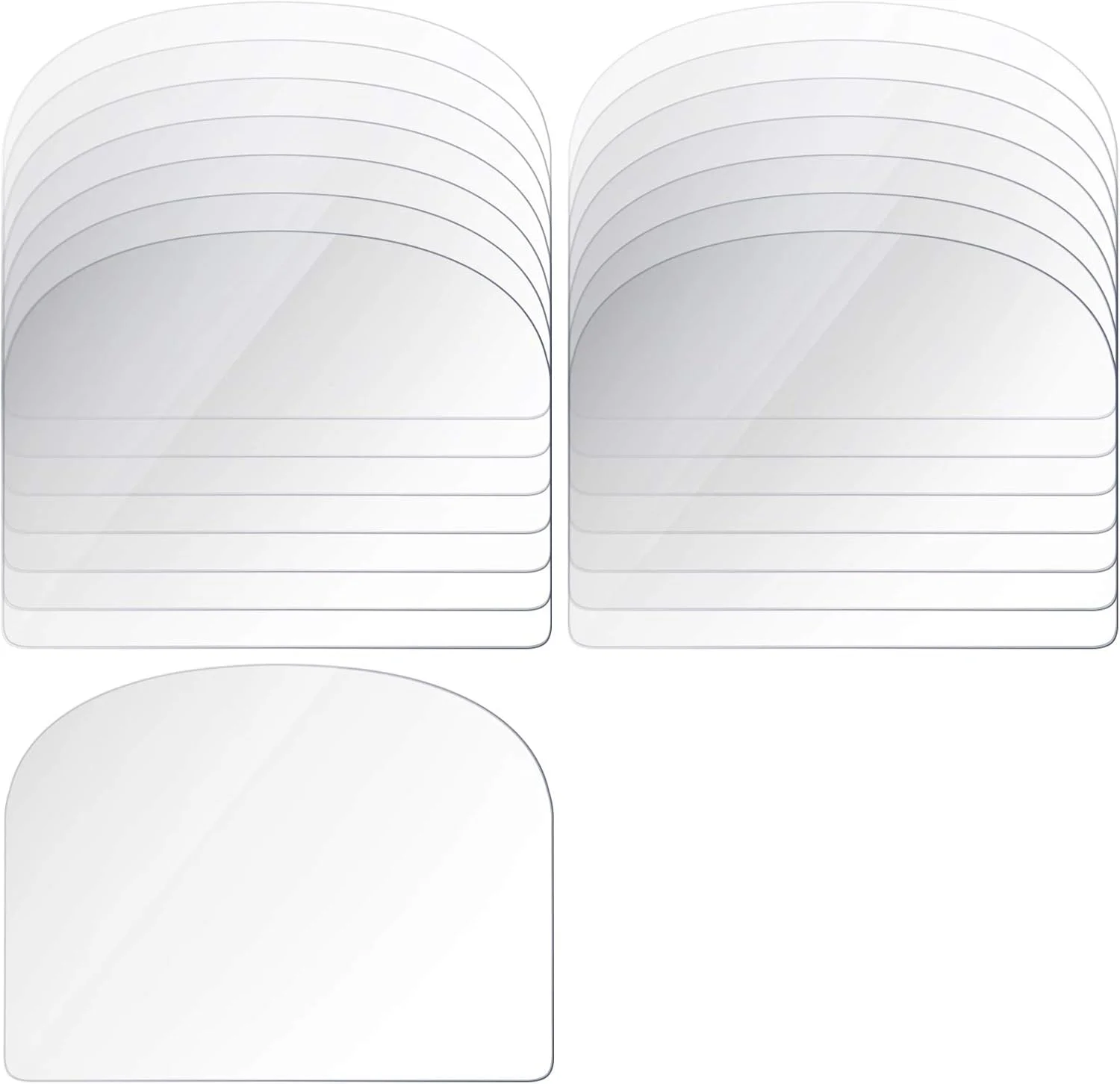 پاتلای 15 عددی کاردک خامه کیک شفاف، کاردک پلاستیکی انعطاف پذیر، کاردک صاف کننده کیک، کاردک شیرینی پزی برای نان، شیرینی، لوازم تزئین کیک، ابزار پخت و پز آشپزخانه DIY