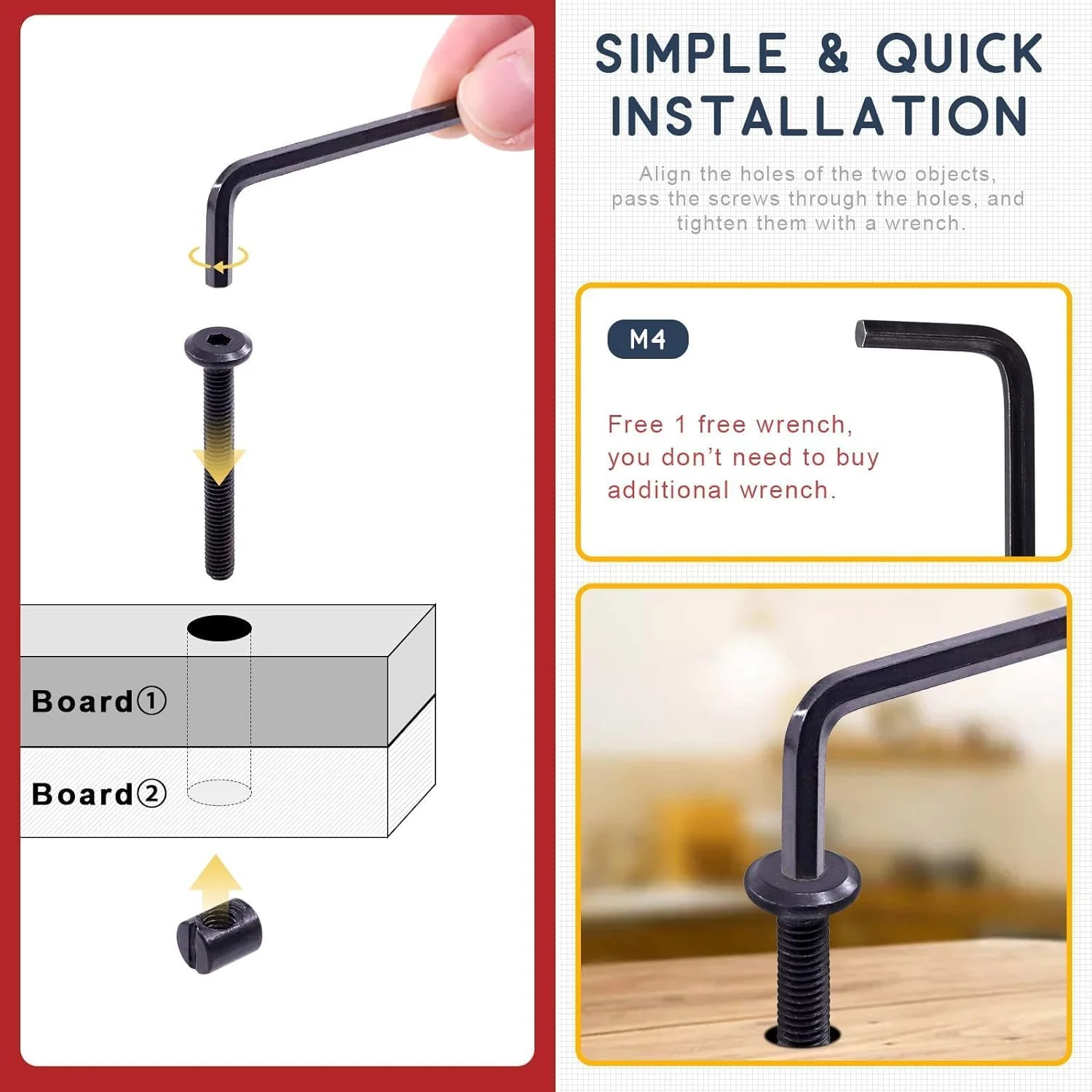 مجموعه پیچ و مهره 141 عددی JOEJNCED برای تخت خواب، پیچ های آلن M6 مشکی، مهره های استوانه ای، مناسب برای مبلمان، تخت خواب نوزاد، پیچ و مهره، صندلی، میز و کابینت مجموعه پیچ و مهره 141 عددی JOEJNCED برای تخت خواب، پیچ های آلن M6 مشکی، مهره های استوانه ای، مناسب برای مبلمان، تخت خواب نوزاد، پیچ و مهره، صندلی، میز و کابینت