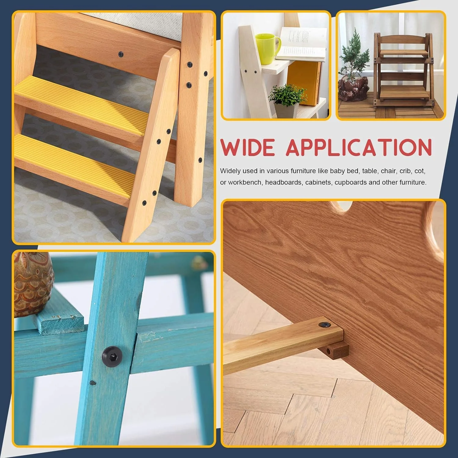 مجموعه پیچ و مهره 141 عددی JOEJNCED برای تخت خواب، پیچ های آلن M6 مشکی، مهره های استوانه ای، مناسب برای مبلمان، تخت خواب نوزاد، پیچ و مهره، صندلی، میز و کابینت مجموعه پیچ و مهره 141 عددی JOEJNCED برای تخت خواب، پیچ های آلن M6 مشکی، مهره های استوانه ای، مناسب برای مبلمان، تخت خواب نوزاد، پیچ و مهره، صندلی، میز و کابینت