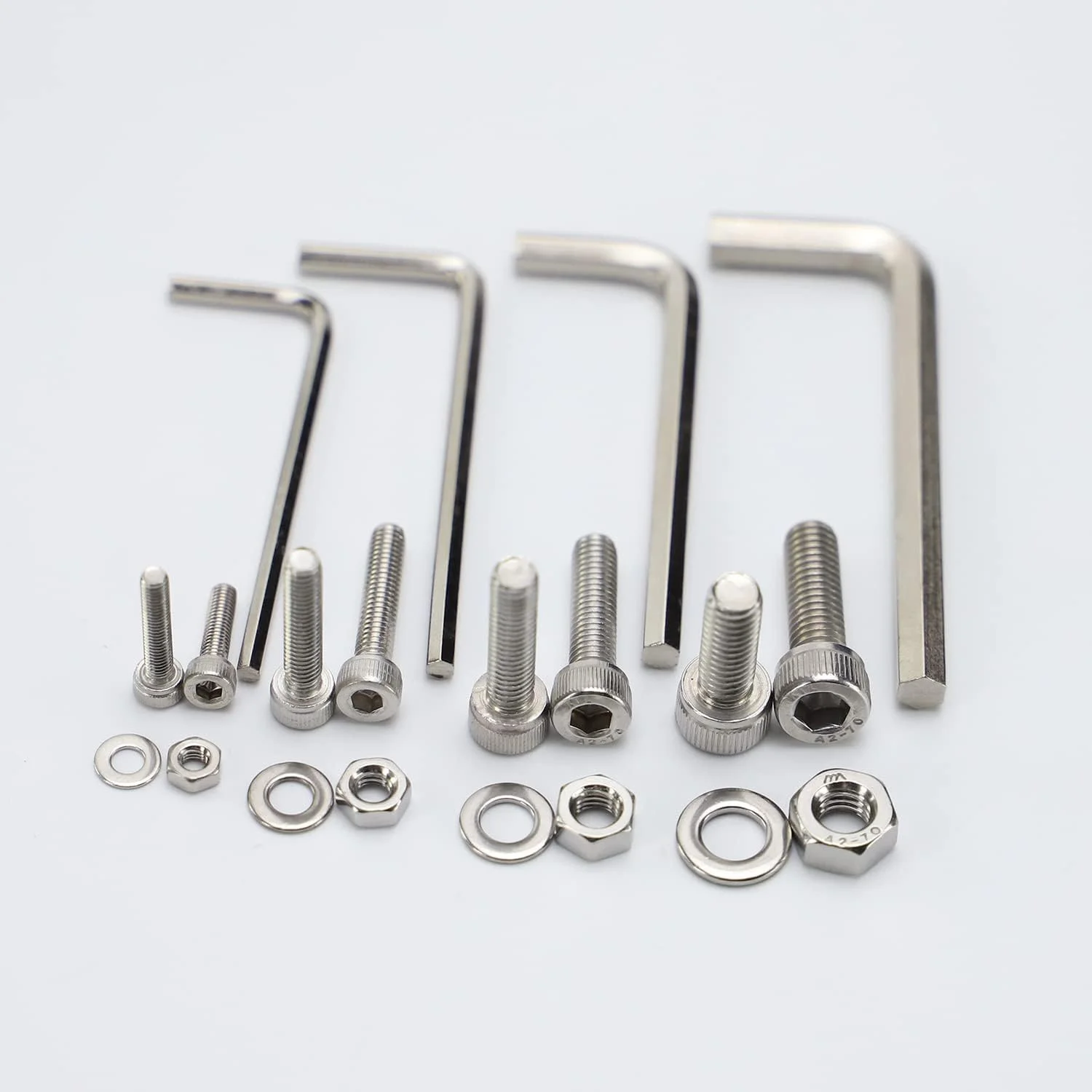 مجموعه 660 عددی پیچ و مهره AETTL، استیل ضد زنگ 304، متریک دقیق M3 M4 M5 M6 شامل پیچ، مهره، واشر و آچار مجموعه 660 عددی پیچ و مهره AETTL، استیل ضد زنگ 304، متریک دقیق M3 M4 M5 M6 شامل پیچ، مهره، واشر و آچار