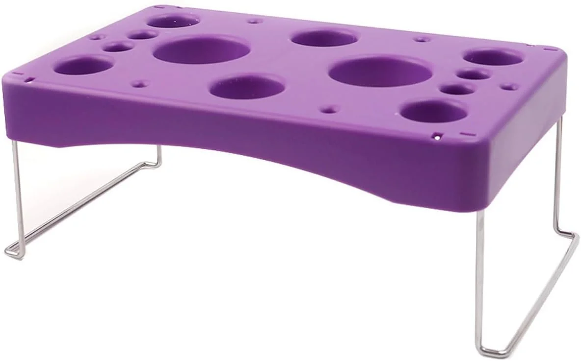 نگهدارنده کیسه پایپینگ Maommadio، سازمان دهنده نگهداری تزئین کیک، نگهدارنده کیسه شیرینی برای کیسه آیسینگ، کیسه خامه، لوازم نانوایی (بنفش)