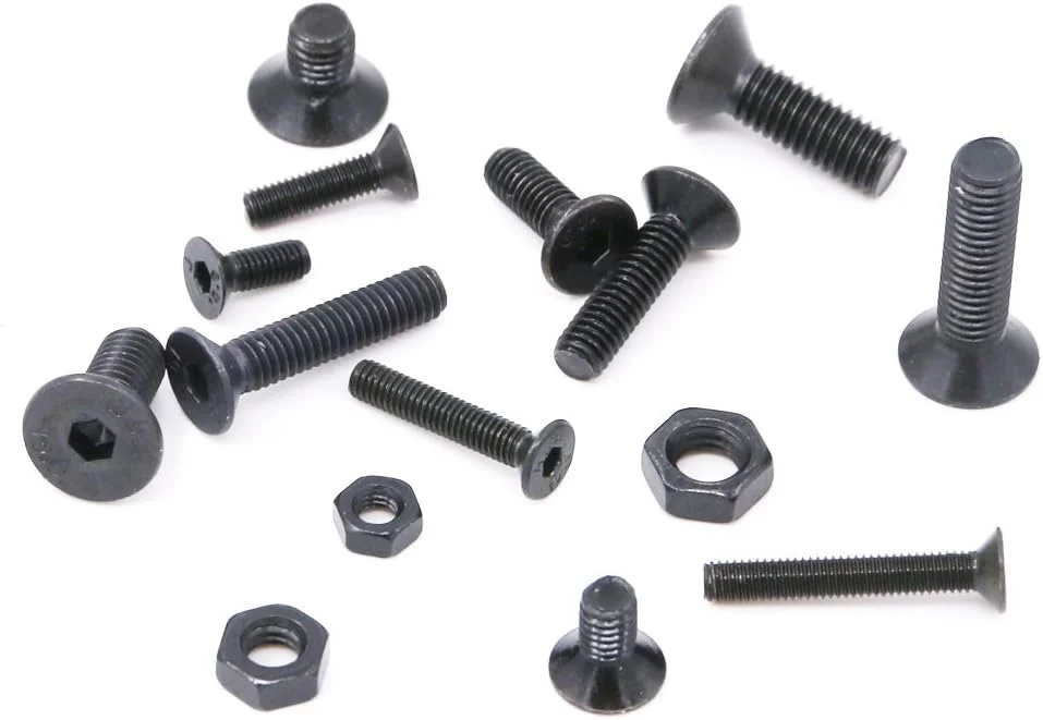 مجموعه پیچ و مهره 460 عددی Hilitchi M3 M4 M5 با سر شش گوش و آلیاژ فولادی گرید 12.9 مدل HFSY-460