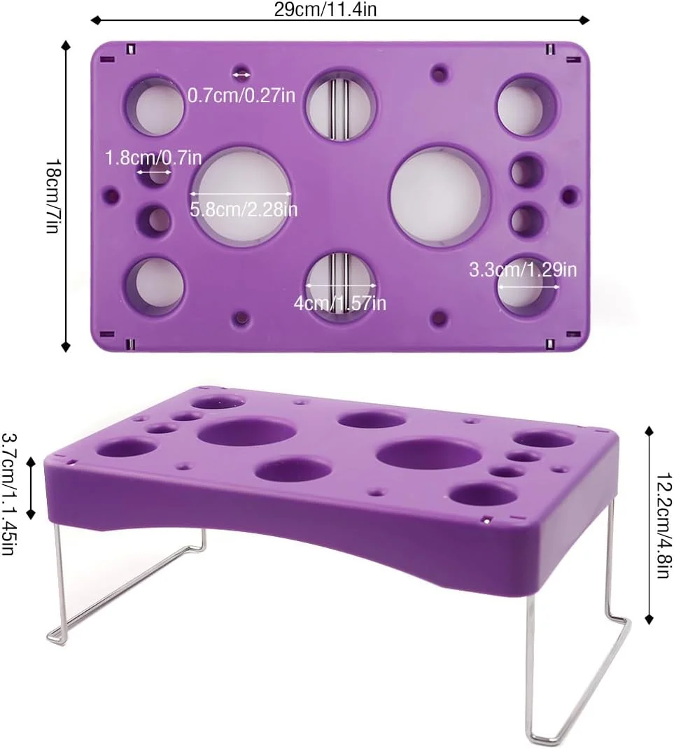 نگهدارنده کیسه پایپینگ Maommadio، سازمان دهنده نگهداری تزئین کیک، نگهدارنده کیسه شیرینی برای کیسه آیسینگ، کیسه خامه، لوازم نانوایی (بنفش) نگهدارنده کیسه پایپینگ Maommadio، سازمان دهنده نگهداری تزئین کیک، نگهدارنده کیسه شیرینی برای کیسه آیسینگ، کیسه خامه، لوازم نانوایی (بنفش)