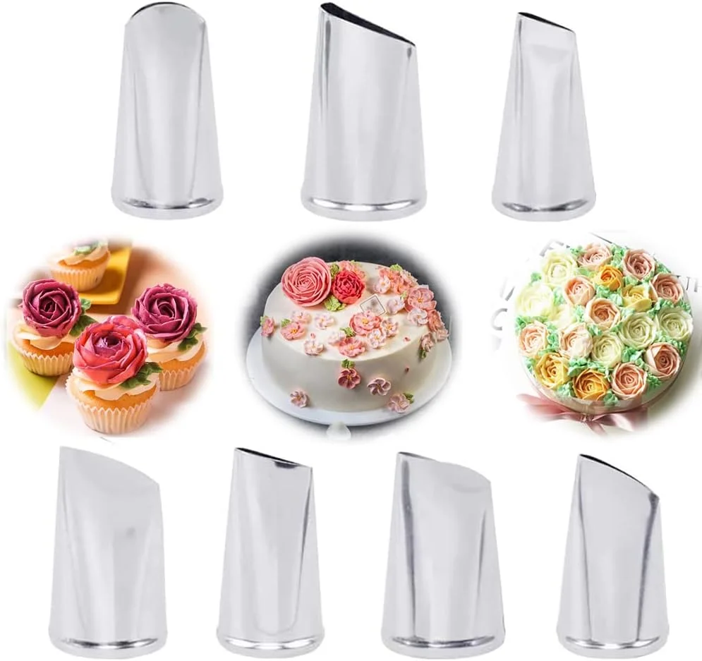 ست ابزار تزئین کیک MAKINGTEC، شامل ماسورههای استیل ضد زنگ برای فاج، گل رز، خامه، ابزار شیرینیپزی و تزئین کیک، لوازم تزئین کیک، ابزار کیت پخت ست ابزار تزئین کیک MAKINGTEC، شامل ماسورههای استیل ضد زنگ برای فاج، گل رز، خامه، ابزار شیرینیپزی و تزئین کیک، لوازم تزئین کیک، ابزار کیت پخت