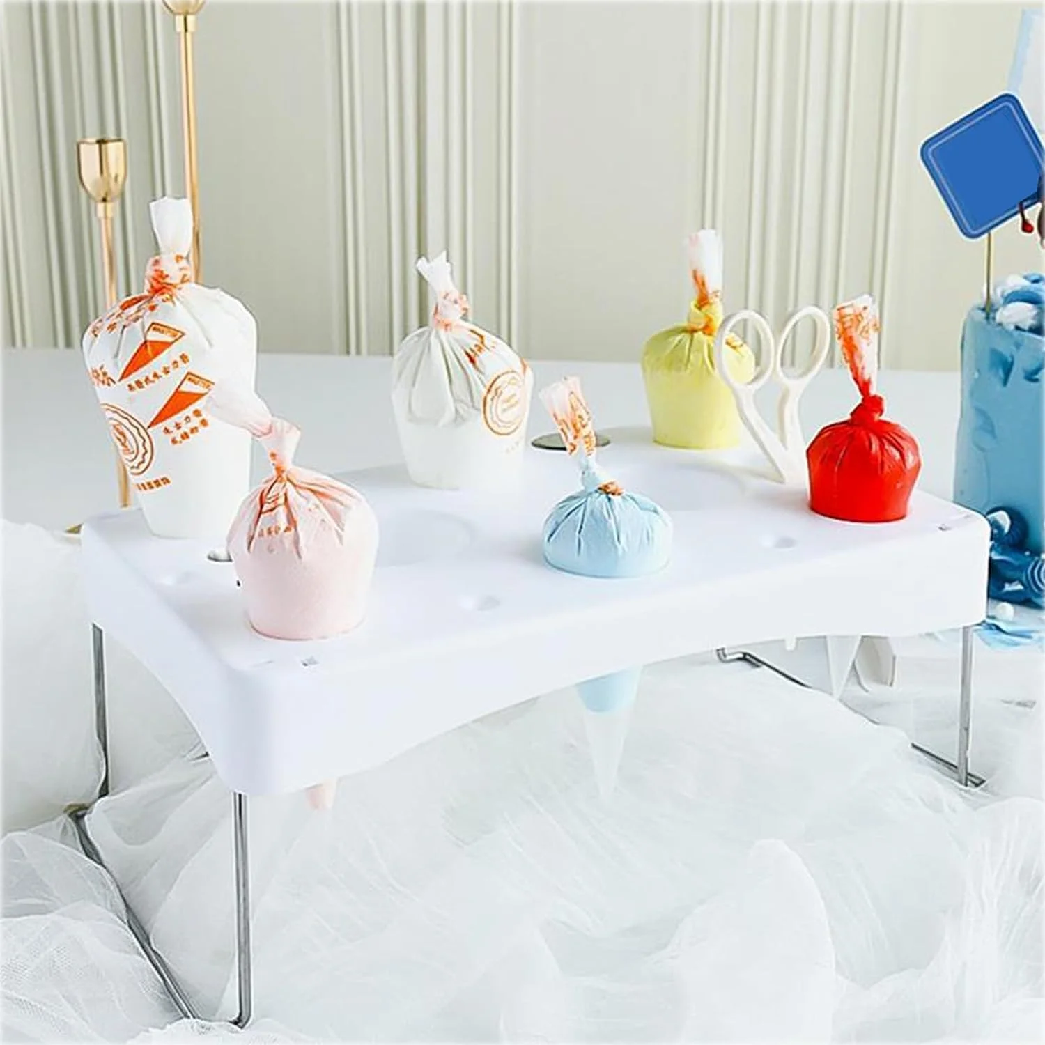 نگهدارنده کیسه پایپینگ Maommadio، سازمان دهنده نگهداری تزئین کیک، نگهدارنده کیسه شیرینی برای کیسه آیسینگ، کیسه خامه، لوازم نانوایی (بنفش) نگهدارنده کیسه پایپینگ Maommadio، سازمان دهنده نگهداری تزئین کیک، نگهدارنده کیسه شیرینی برای کیسه آیسینگ، کیسه خامه، لوازم نانوایی (بنفش)