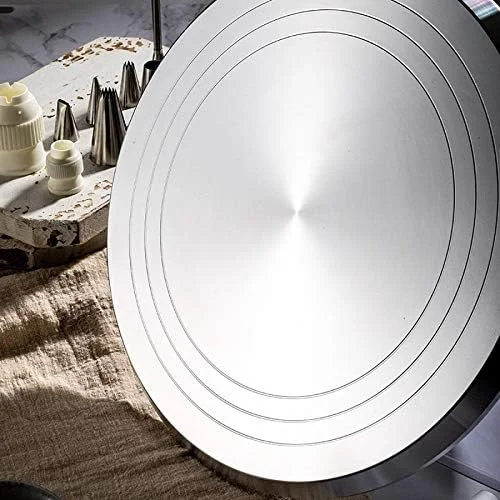 LZFuiop ست کیت تزئین کیک چند منظوره، صفحه گردان کیک، مجموعه لوله شیرینی پزی، ابزار فوندانت، لوازم شیرینی پزی و پخت دسر آشپزخانه