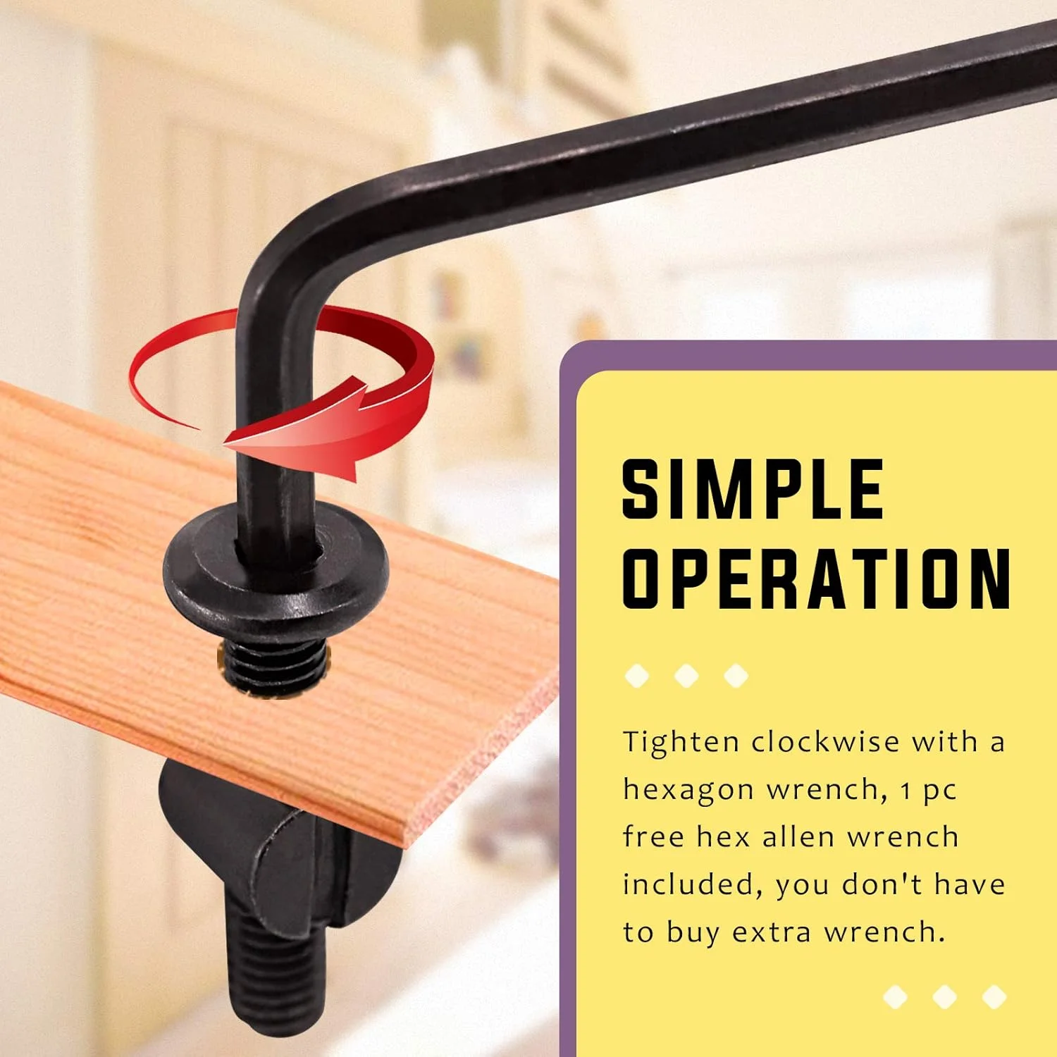 Swpeet 120Pcs Black M6 × 20/30/40/50/60/70/80mm Crib Hardware Screws Kit, Hex Socket Head Cap Crib Baby Bed Bolt and Barrel Nuts with 1 x Allen Wrench Perfect for Furniture, Cots, Crib Screws Swpeet 120Pcs Black M6 × 20/30/40/50/60/70/80mm Crib Hardware Screws Kit, Hex Socket Head Cap Crib Baby Bed Bolt and Barrel Nuts with 1 x Allen Wrench Perfect for Furniture, Cots, Crib Screws