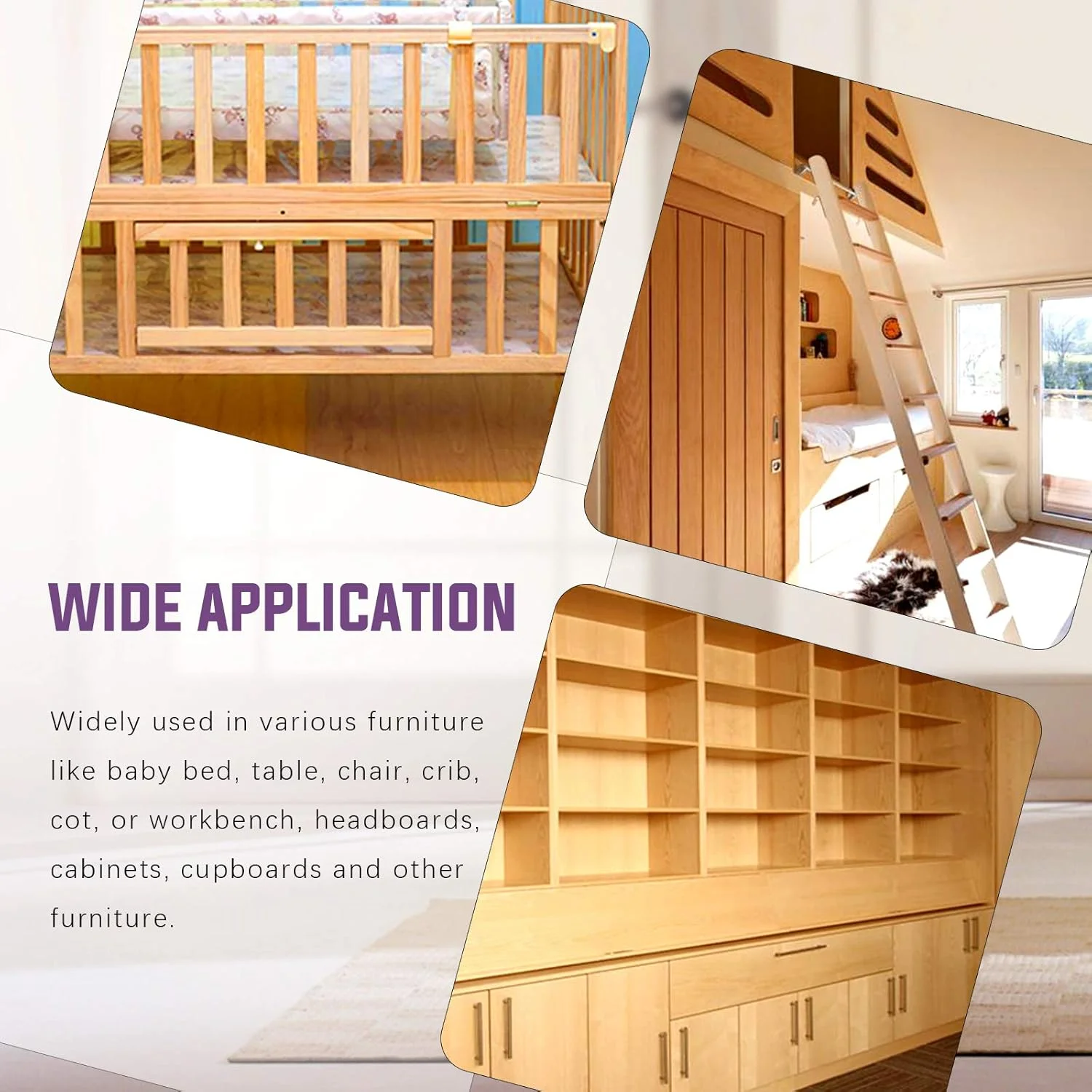 Swpeet 120Pcs Black M6 × 20/30/40/50/60/70/80mm Crib Hardware Screws Kit, Hex Socket Head Cap Crib Baby Bed Bolt and Barrel Nuts with 1 x Allen Wrench Perfect for Furniture, Cots, Crib Screws Swpeet 120Pcs Black M6 × 20/30/40/50/60/70/80mm Crib Hardware Screws Kit, Hex Socket Head Cap Crib Baby Bed Bolt and Barrel Nuts with 1 x Allen Wrench Perfect for Furniture, Cots, Crib Screws