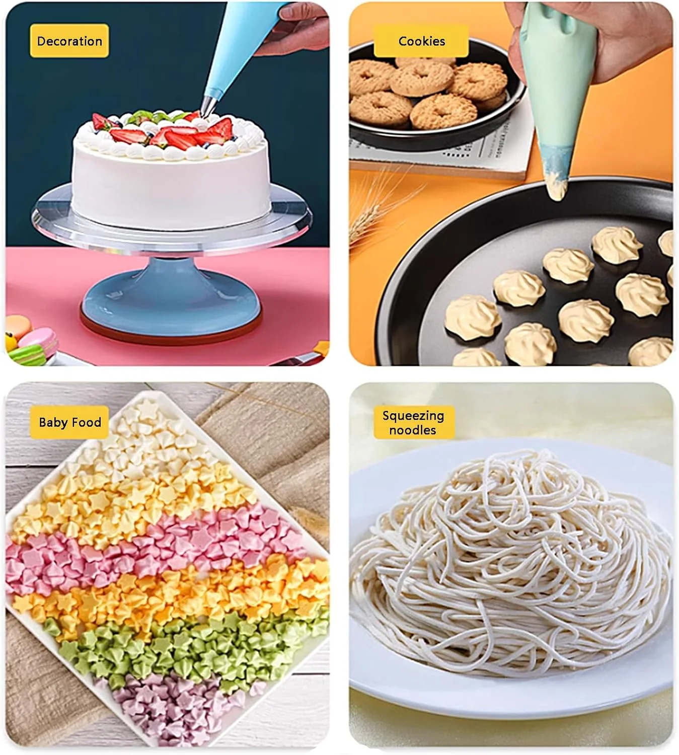 کیسه های قیف یکبار مصرف کوچک KPPTYTY، 8 اینچ، 100 عدد، کیسه های قیف مینی، کیسه های قیف شیرینی پزی برای خامه، کیسه های آیسینگ برای تزئین کیک و دسر، تزئین کیک و دسر