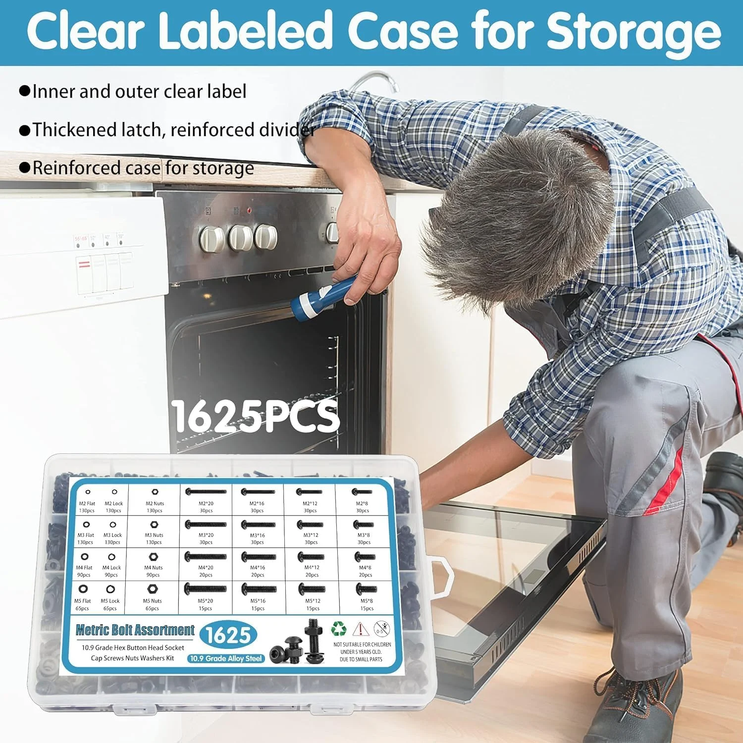 مجموعه مهره و پیچ M2 M3 M4 M5، 1625 قطعه پیچ و مهره فولادی کربنی با سر سوکت شش گوش، کیت اتصالات رزوه ای پیچ و مهره شش گوش با 4 عدد آچار آلن رایگان مجموعه مهره و پیچ M2 M3 M4 M5، 1625 قطعه پیچ و مهره فولادی کربنی با سر سوکت شش گوش، کیت اتصالات رزوه ای پیچ و مهره شش گوش با 4 عدد آچار آلن رایگان