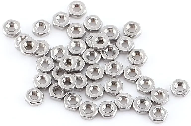 250 عدد پیچ آلن استوانه ای M2 استیل ضد زنگ با مهره های شش گوش مجموعه ای