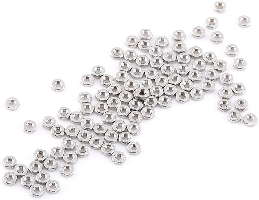 250 عدد پیچ آلن استوانه ای M2 استیل ضد زنگ با مهره های شش گوش مجموعه ای