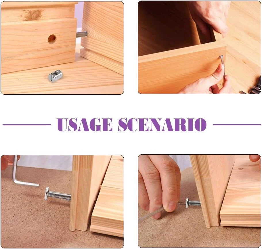 مجموعه 100 عددی پیچ و مهره تخت خواب کودک Swpeet، روکش نیکل M6 × 40/50/60/70/80 میلی متر پیچ تخت نوزاد با سر استوانه ای و مهره های استوانه ای به همراه 1 عدد آچار آلن، مناسب برای مبلمان، تخت نوزاد مجموعه 100 عددی پیچ و مهره تخت خواب کودک Swpeet، روکش نیکل M6 × 40/50/60/70/80 میلی متر پیچ تخت نوزاد با سر استوانه ای و مهره های استوانه ای به همراه 1 عدد آچار آلن، مناسب برای مبلمان، تخت نوزاد