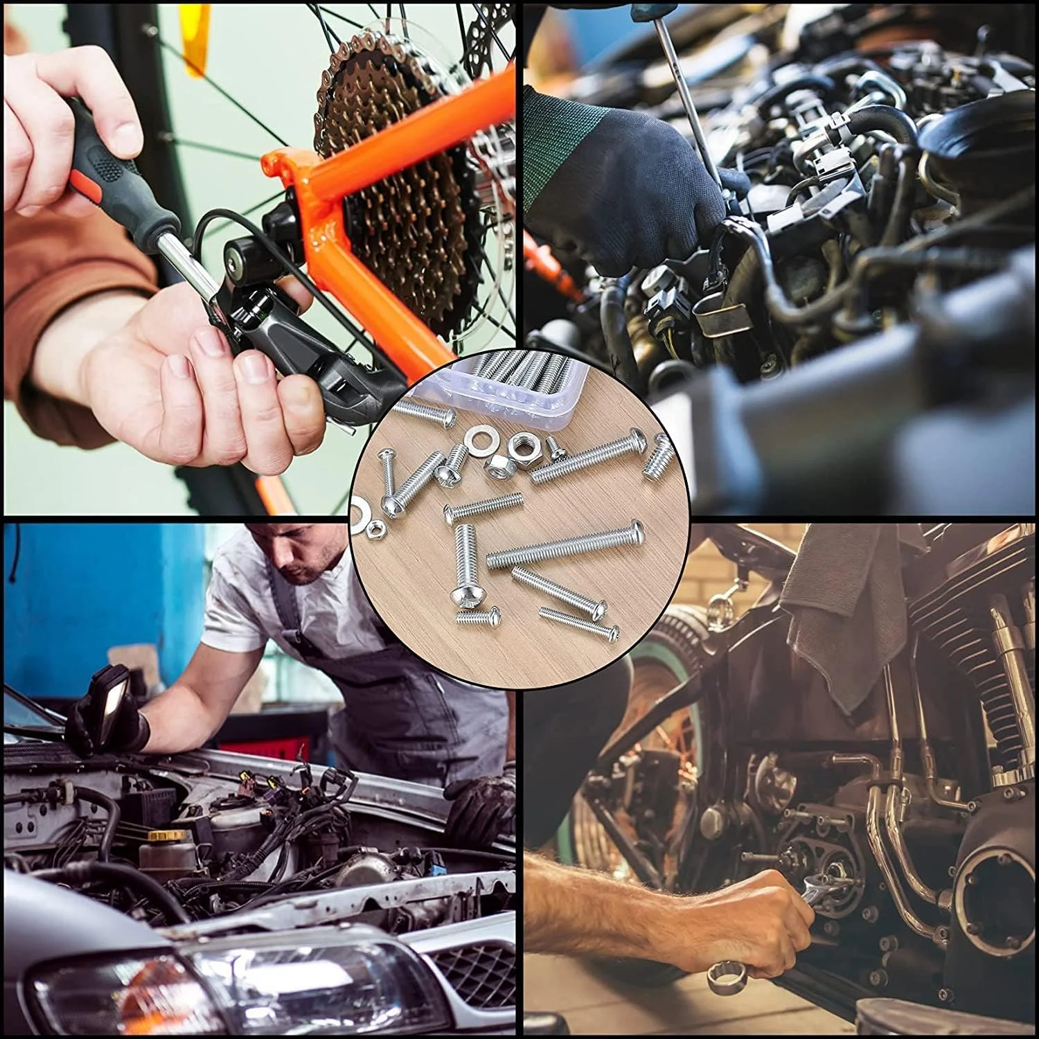 مجموعه 1080 عددی پیچ، مهره و واشر Odluzy، شامل پیچ های ماشینی سر استوانه ای با سوکت شش گوش M3/M4/M5/M6، مجموعه پیچ و مهره برای مصارف صنعتی، خانگی و الکترونیکی مجموعه 1080 عددی پیچ، مهره و واشر Odluzy، شامل پیچ های ماشینی سر استوانه ای با سوکت شش گوش M3/M4/M5/M6، مجموعه پیچ و مهره برای مصارف صنعتی، خانگی و الکترونیکی