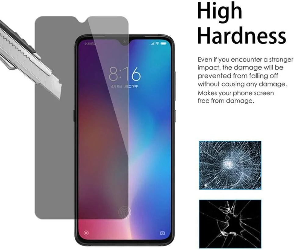 بسته 3 عددی محافظ صفحه نمایش حریم خصوصی شیشه ای حرارتی ضد جاسوسی برای Huawei P30 P20 P10 P40 Mate 10 20 Lite Honor 9 10 Lite 20 Pro 8X 8A Nova 5T برای Huawei P20