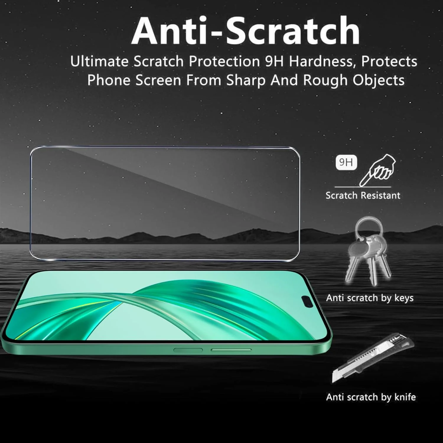 مجموعه 2+1 محافظ صفحه نمایش شیشه ای حرارت دیده سازگار با Honor X8C به همراه کاور سیلیکونی ضد ضربه و ضد خش مشکی مجموعه 2+1 محافظ صفحه نمایش شیشه ای حرارت دیده سازگار با Honor X8C به همراه کاور سیلیکونی ضد ضربه و ضد خش مشکی