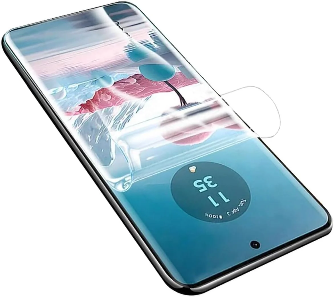 محافظ صفحه نمایش هیدروژل YiiLoxo بسته 2 عددی برای گوشی آنر 200 لایت 5G، محافظ صفحه نمایش TPU شفاف و انعطاف پذیر [بدون شیشه حرارت دیده] [پشتیبانی از اثر انگشت]