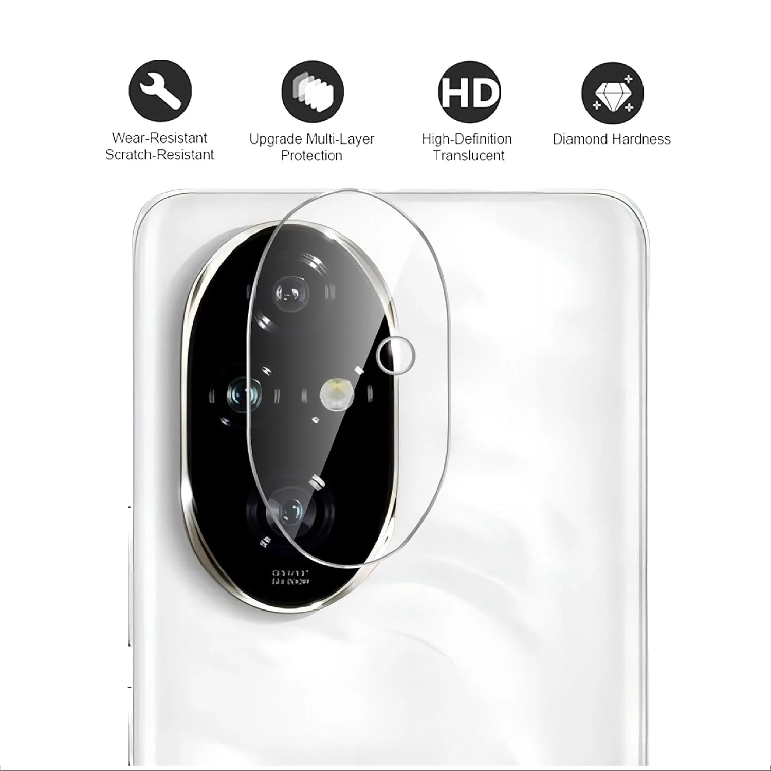 محافظ لنز دوربین فوق نازک GIOPUEY (بسته 4 عددی) سازگار با HONOR 200 Pro، محافظ لنز دوربین شیشه ای تمپرد HD برای HONOR 200 Pro محافظ لنز دوربین فوق نازک GIOPUEY (بسته 4 عددی) سازگار با HONOR 200 Pro، محافظ لنز دوربین شیشه ای تمپرد HD برای HONOR 200 Pro
