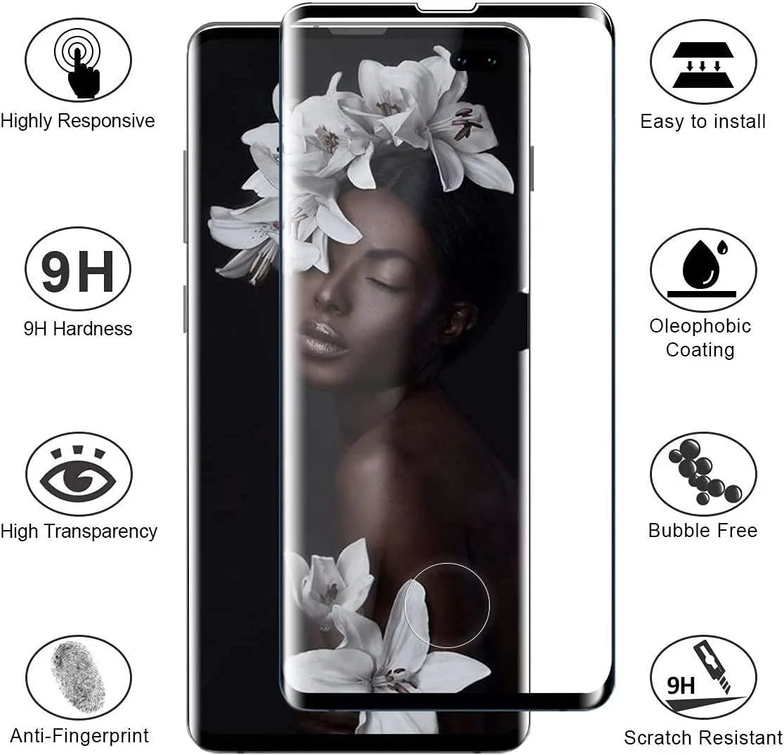 محافظ صفحه نمایش شیشه ای حرارت دیده KJYF برای گوشی آنر 70 (6.67 اینچ)، [2 عدد] [سختی 9H] [سازگار با حسگر اثر انگشت] فیلم شیشه ای حرارت دیده شفاف HD برای آنر 70