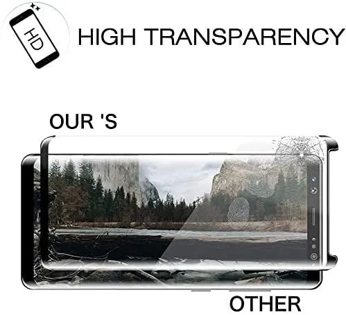 محافظ صفحه نمایش شیشه ای حرارت دیده KJYF برای گوشی آنر 70 (6.67 اینچ)، [2 عدد] [سختی 9H] [سازگار با حسگر اثر انگشت] فیلم شیشه ای حرارت دیده شفاف HD برای آنر 70