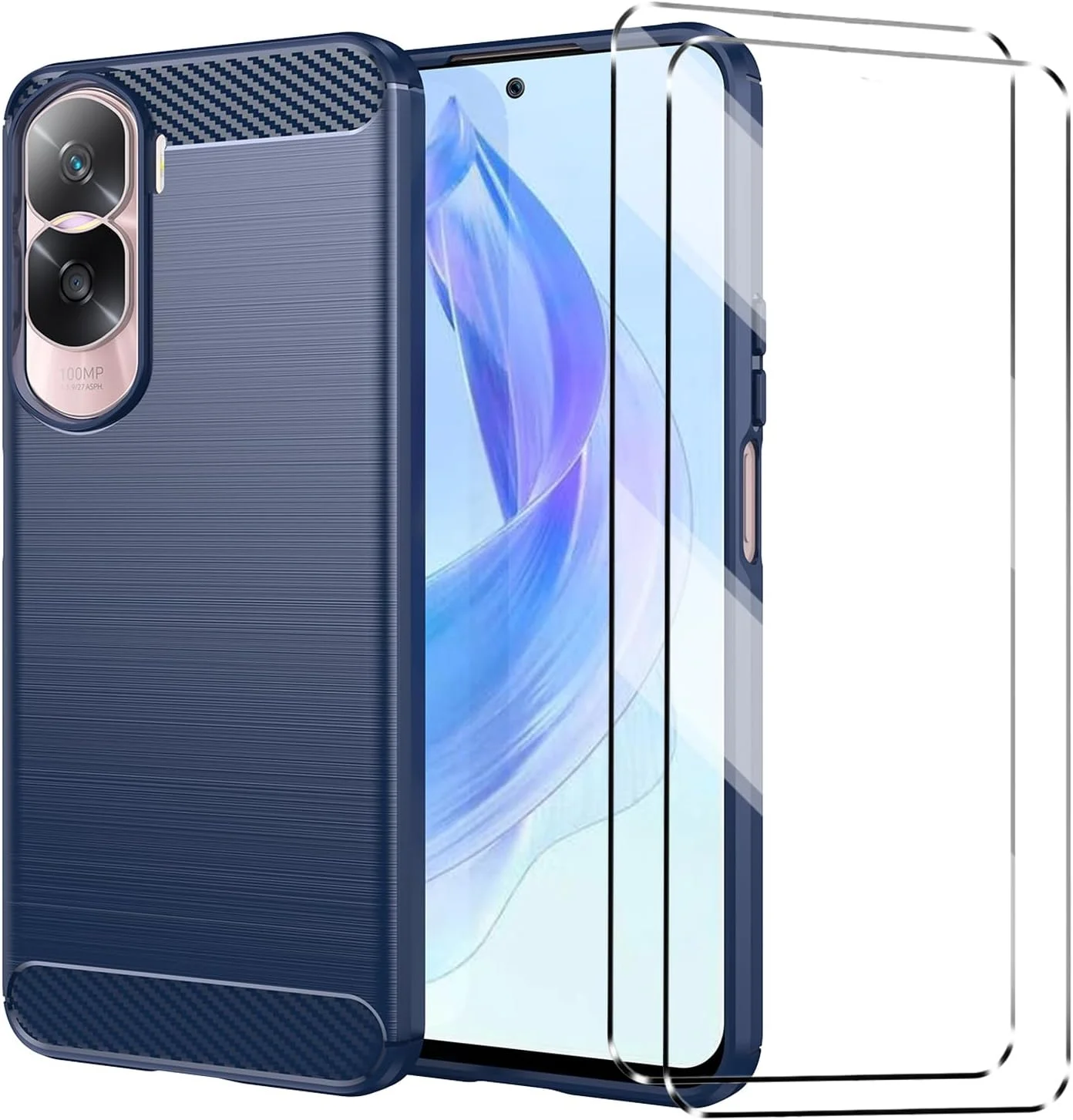 قاب HuiYouMY و محافظ صفحه نمایش شیشه ای حرارت دیده 2 عددی سازگار با گوشی Honor 90 Lite، قاب ضد ضربه سازگار با گوشی Honor 90 Lite، قاب سیلیکونی موبایل سرمه ای قاب HuiYouMY و محافظ صفحه نمایش شیشه ای حرارت دیده 2 عددی سازگار با گوشی Honor 90 Lite، قاب ضد ضربه سازگار با گوشی Honor 90 Lite، قاب سیلیکونی موبایل سرمه ای