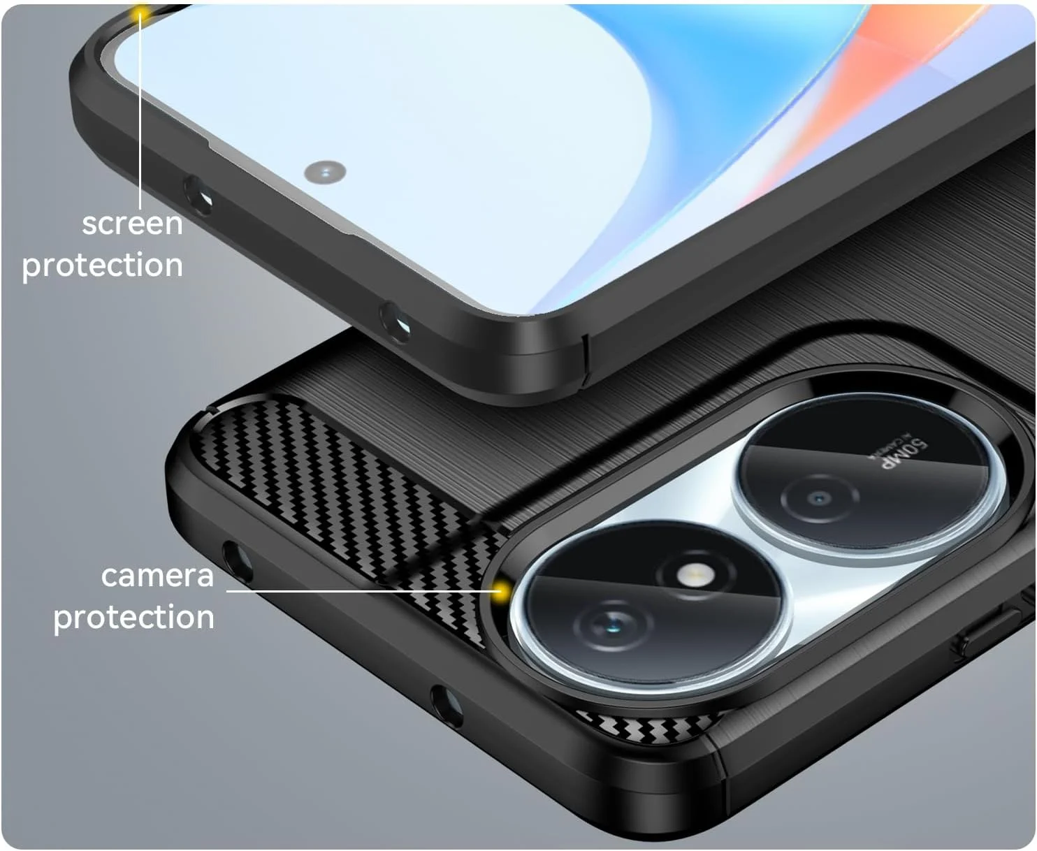 کاور محافظ گوشی آنر X7B مدل SDTEK، محافظت 360 درجه جلو و پشت، طرح فیبر کربن به همراه محافظ صفحه نمایش شیشه ای کاور محافظ گوشی آنر X7B مدل SDTEK، محافظت 360 درجه جلو و پشت، طرح فیبر کربن به همراه محافظ صفحه نمایش شیشه ای