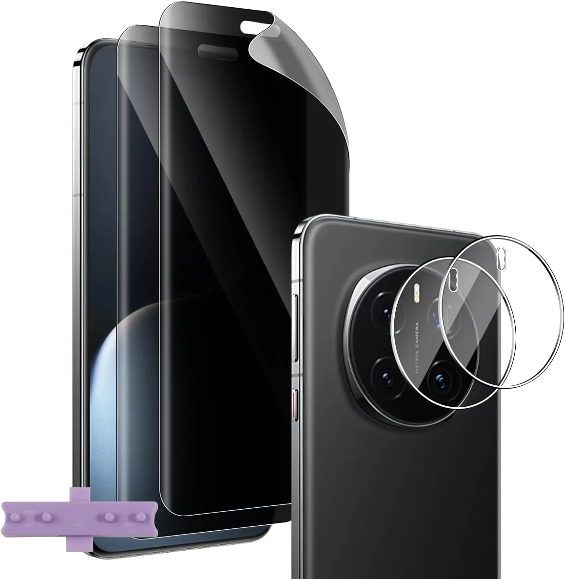 محافظ صفحه نمایش حریم خصوصی Vanrain برای Honor Magic 7 Pro، بسته 2 عددی + 2 عدد فیلم نرم TPU ضد جاسوسی محافظ صفحه نمایش حریم خصوصی و شیشه حرارت دیده برای محافظت از دوربین، محافظ صفحه نمایش هیدروژل ضد خش محافظ صفحه نمایش حریم خصوصی Vanrain برای Honor Magic 7 Pro، بسته 2 عددی + 2 عدد فیلم نرم TPU ضد جاسوسی محافظ صفحه نمایش حریم خصوصی و شیشه حرارت دیده برای محافظت از دوربین، محافظ صفحه نمایش هیدروژل ضد خش