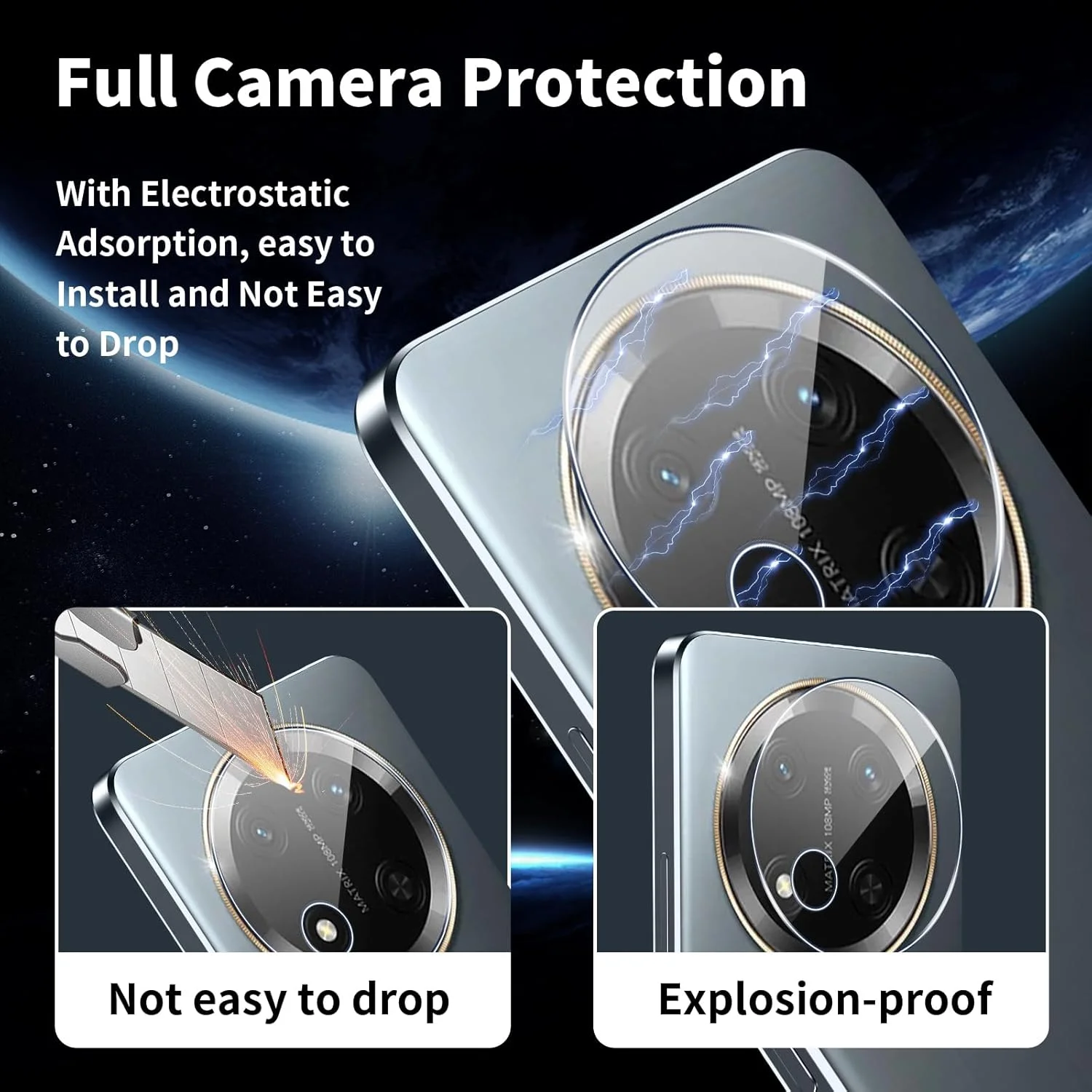 Coiwxmoi 2 عدد محافظ صفحه نمایش شیشه ای حرارت دیده برای گوشی آنر مجیک 7 لایت 5G + 2 عدد محافظ دوربین، محافظ صفحه نمایش فوق العاده مقاوم، شیشه با سختی 9H، بدون حباب، محافظ شیشه ای شفاف HD Coiwxmoi 2 عدد محافظ صفحه نمایش شیشه ای حرارت دیده برای گوشی آنر مجیک 7 لایت 5G + 2 عدد محافظ دوربین، محافظ صفحه نمایش فوق العاده مقاوم، شیشه با سختی 9H، بدون حباب، محافظ شیشه ای شفاف HD