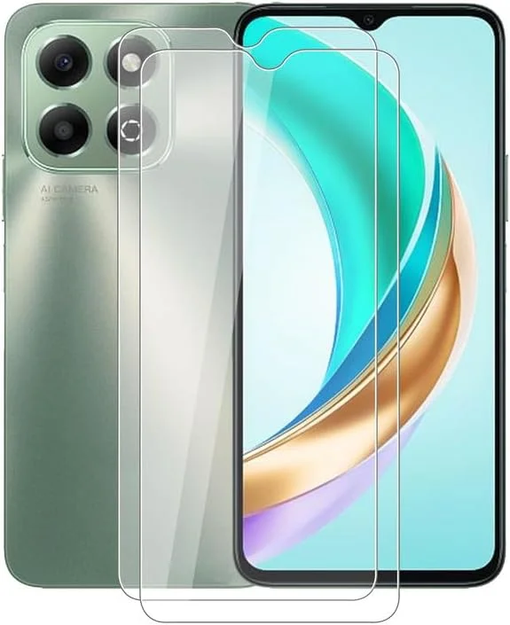 محافظ صفحه نمایش شیشه ای تمپرد AQGGESH برای Honor X6b JDY-LX1, JDY-LX2 (6.56 اینچ) [2 عدد] محافظ صفحه نمایش شیشه ای شفاف Ultra HD