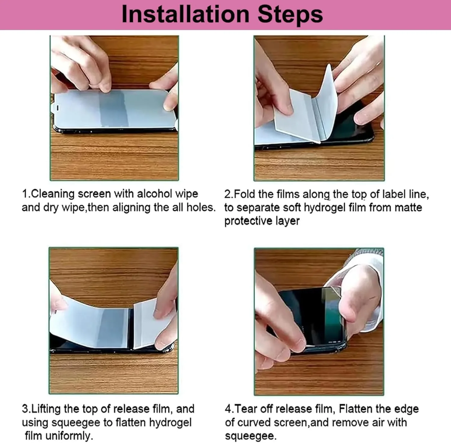 محافظ صفحه نمایش نرم شفاف MuHadJiya برای Honor X9B به همراه قاب گوشی شفاف [بسته 4 عددی] (مخصوص Honor X9B)