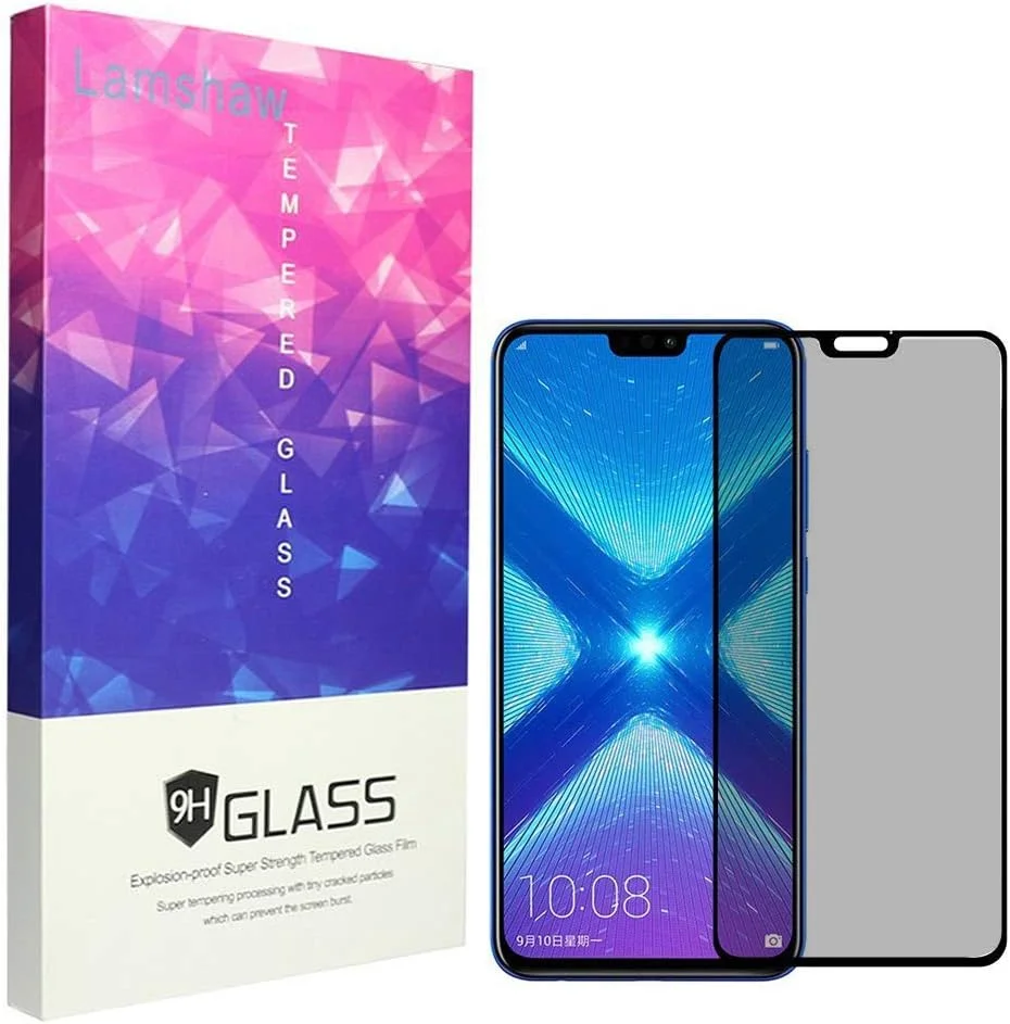 محافظ صفحه نمایش حریم خصوصی Lvbu سازگار با هوآوی آنر 8X، محافظ صفحه نمایش شیشه ای حرارت دیده ضد جاسوسی و ضد دید برای هوآوی آنر 8X (مشکی) محافظ صفحه نمایش حریم خصوصی Lvbu سازگار با هوآوی آنر 8X، محافظ صفحه نمایش شیشه ای حرارت دیده ضد جاسوسی و ضد دید برای هوآوی آنر 8X (مشکی)