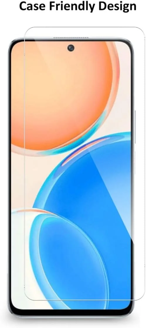 محافظ صفحه نمایش شیشه ای حرارت دیده Wtech برای Honor X8، شفاف محافظ صفحه نمایش شیشه ای حرارت دیده Wtech برای Honor X8، شفاف