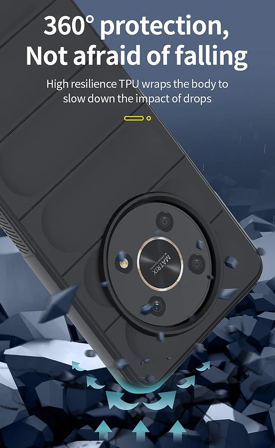 کاور محافظ GMUJIAO سازگار با Honor X9 5G، ضد لغزش، ضد ضربه، ضد خش، همراه با 2 محافظ صفحه نمایش شیشه ای حرارت دیده - سفید کاور محافظ GMUJIAO سازگار با Honor X9 5G، ضد لغزش، ضد ضربه، ضد خش، همراه با 2 محافظ صفحه نمایش شیشه ای حرارت دیده - سفید