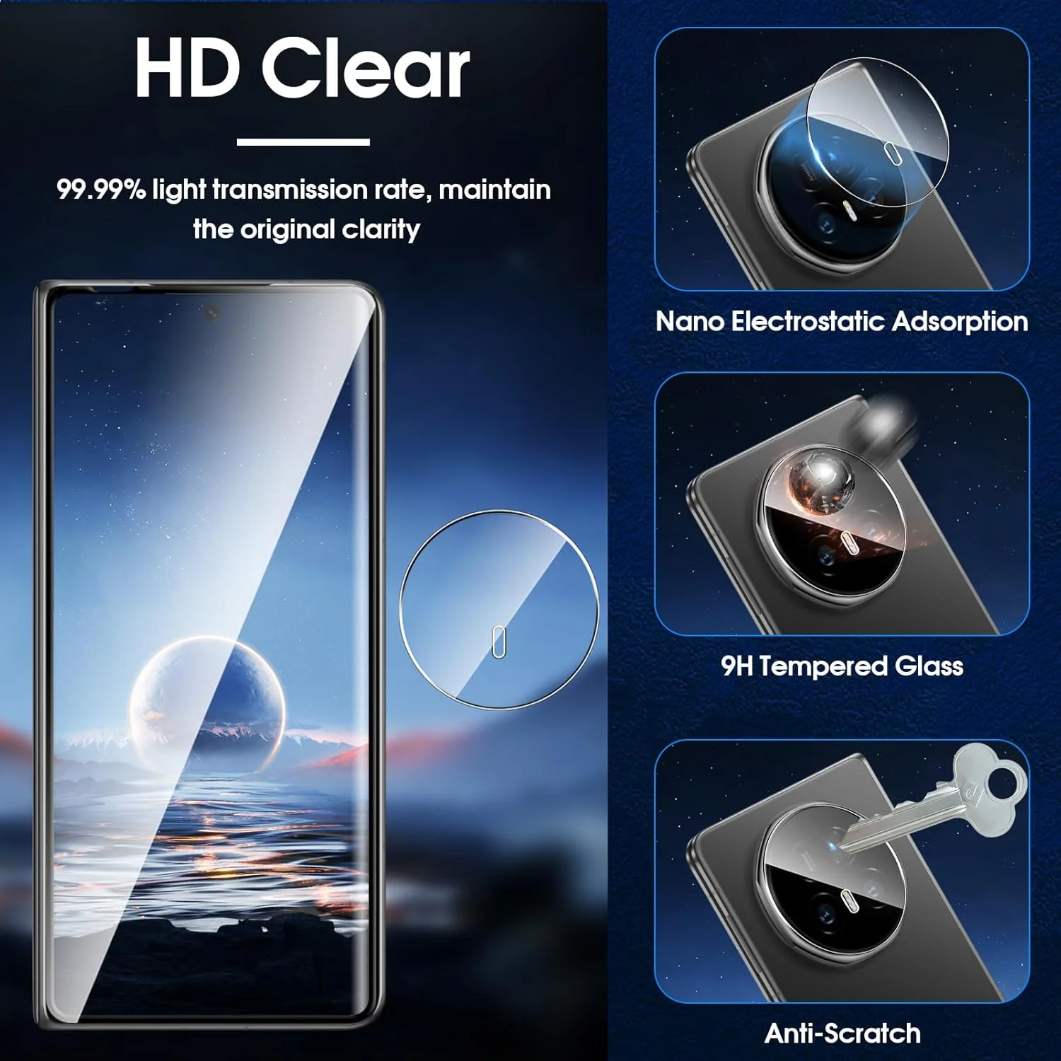 محافظ صفحه نمایش شیشه ای حرارت دیده Lutree برای گوشی آنر Magic V5، بسته 2 عددی + 2 شیشه محافظ + فیلم محافظ دوربین، محافظ صفحه نمایش HD با سختی 9H، ضد خش، محافظ صفحه نمایش بدون حباب محافظ صفحه نمایش شیشه ای حرارت دیده Lutree برای گوشی آنر Magic V5، بسته 2 عددی + 2 شیشه محافظ + فیلم محافظ دوربین، محافظ صفحه نمایش HD با سختی 9H، ضد خش، محافظ صفحه نمایش بدون حباب