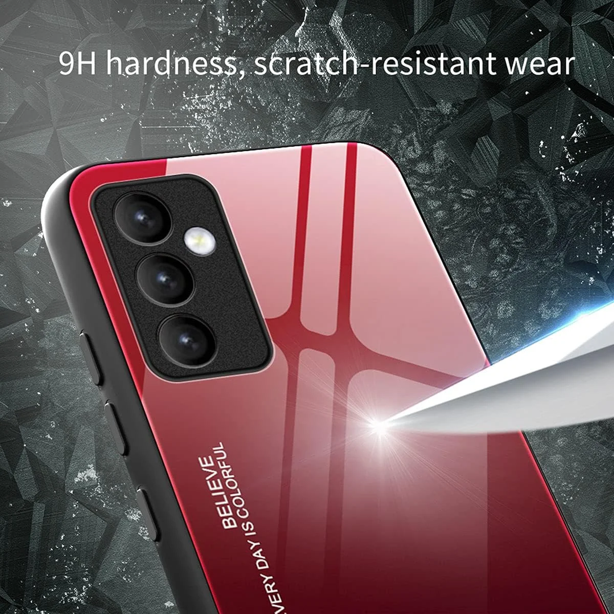 کاور WBWONE برای هوآوی Honor X7b / Honor 90 Smart، قاب پشتی باریک با رنگ های گرادیانی از جنس شیشه حرارت دیده 9H، بامپر سیلیکونی TPU محافظ کاور WBWONE برای هوآوی Honor X7b / Honor 90 Smart، قاب پشتی باریک با رنگ های گرادیانی از جنس شیشه حرارت دیده 9H، بامپر سیلیکونی TPU محافظ