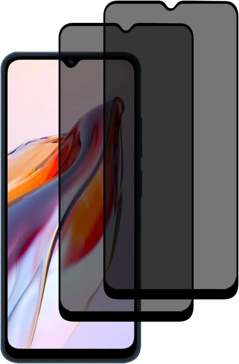 [بسته 2 عددی] محافظ صفحه نمایش ضد جاسوسی برای HONOR Play7T - محافظ صفحه نمایش حریم خصوصی تمام صفحه، فیلم شیشه ای حرارت دیده سه بعدی، سختی 9H محافظ ضد خراش پوشش کامل