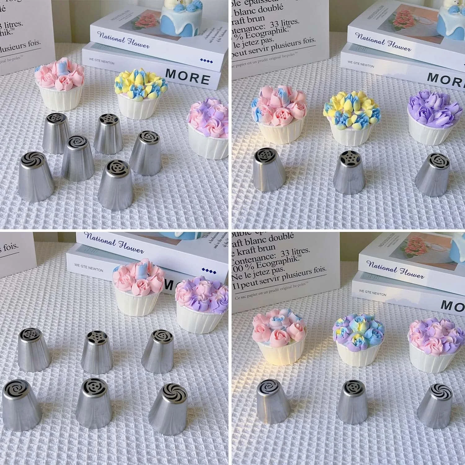 جیوار 27 سری قیف روسی، مجموعه کیسه و سری قیف، 12 نازل سری ماسوره گل برای تزیین کیک، لوازم شیرینی پزی برای کاپ کیک و کلوچه، 2 سری قیف برگ، 2 اتصال دهنده و 11 کیسه شیرینی پزی جیوار 27 سری قیف روسی، مجموعه کیسه و سری قیف، 12 نازل سری ماسوره گل برای تزیین کیک، لوازم شیرینی پزی برای کاپ کیک و کلوچه، 2 سری قیف برگ، 2 اتصال دهنده و 11 کیسه شیرینی پزی