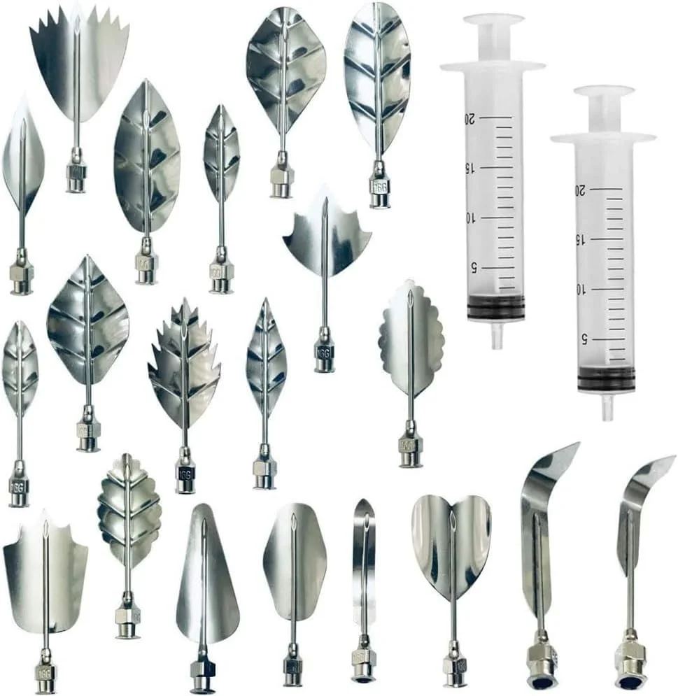 لوازم تزئین ژله - مجموعه لوازم ساخت هنر کیک ژله ای سه بعدی با سرنگ، نازل های شیرینی پزی پودینگ، سوزن های استیل، نوک های شیرینی پزی لوازم تزئین ژله - مجموعه لوازم ساخت هنر کیک ژله ای سه بعدی با سرنگ، نازل های شیرینی پزی پودینگ، سوزن های استیل، نوک های شیرینی پزی