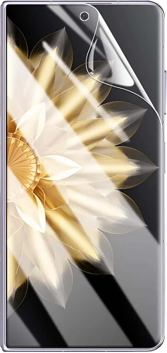 محافظ صفحه نمایش ژیوپوی [بسته 2+2] سازگار با HONOR Magic V2، همراه با محافظ پشت، TPU انعطاف پذیر، فوق العاده نازک، مقاوم در برابر خراش، سازگار با قاب، ضد روغن، صاف