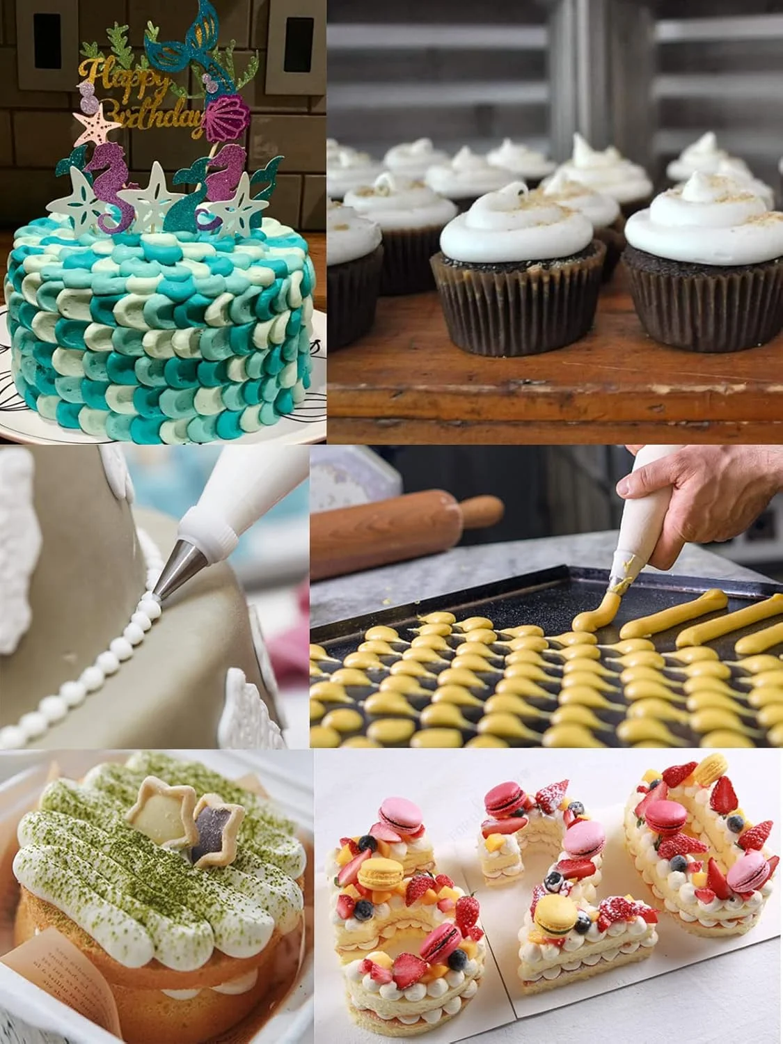 ست قیف ماسوره ماکارون Hdujuan، ماسوره های گرد بزرگ، ماسوره های خامه گرد، نازل های خامه برای تزیین کیک، کاپ کیک، کلوچه، لوازم پخت، 5 عدد ست قیف ماسوره ماکارون Hdujuan، ماسوره های گرد بزرگ، ماسوره های خامه گرد، نازل های خامه برای تزیین کیک، کاپ کیک، کلوچه، لوازم پخت، 5 عدد