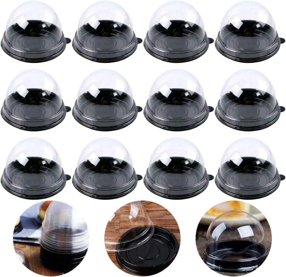 هولیبانا 200 عدد مینی جعبه کاپ کیک با گنبد شفاف، جعبه پلاستیکی شفاف مافین، شیرینی پنیر، جعبه دسر کیک ماه، نگهدارنده نمایشگر برای لوازم جشن تولد عروسی، مشکی هولیبانا 200 عدد مینی جعبه کاپ کیک با گنبد شفاف، جعبه پلاستیکی شفاف مافین، شیرینی پنیر، جعبه دسر کیک ماه، نگهدارنده نمایشگر برای لوازم جشن تولد عروسی، مشکی