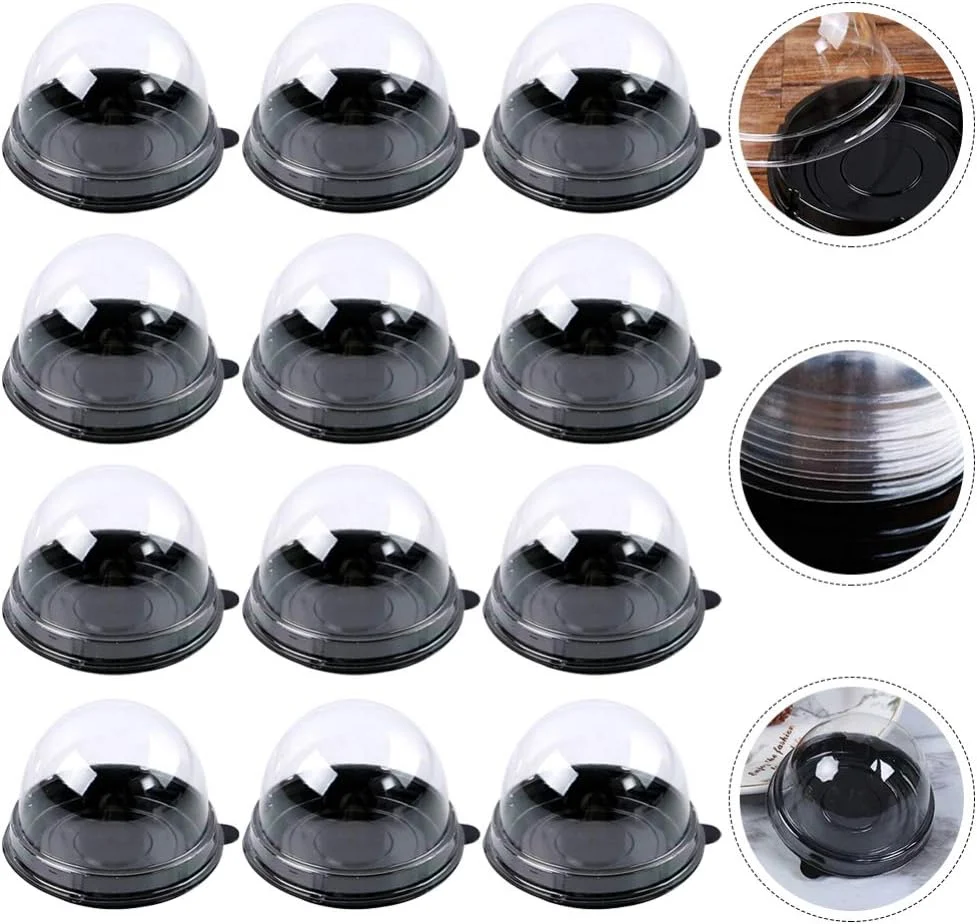 هولیبانا 200 عدد مینی جعبه کاپ کیک با گنبد شفاف، جعبه پلاستیکی شفاف مافین، شیرینی پنیر، جعبه دسر کیک ماه، نگهدارنده نمایشگر برای لوازم جشن تولد عروسی، مشکی هولیبانا 200 عدد مینی جعبه کاپ کیک با گنبد شفاف، جعبه پلاستیکی شفاف مافین، شیرینی پنیر، جعبه دسر کیک ماه، نگهدارنده نمایشگر برای لوازم جشن تولد عروسی، مشکی