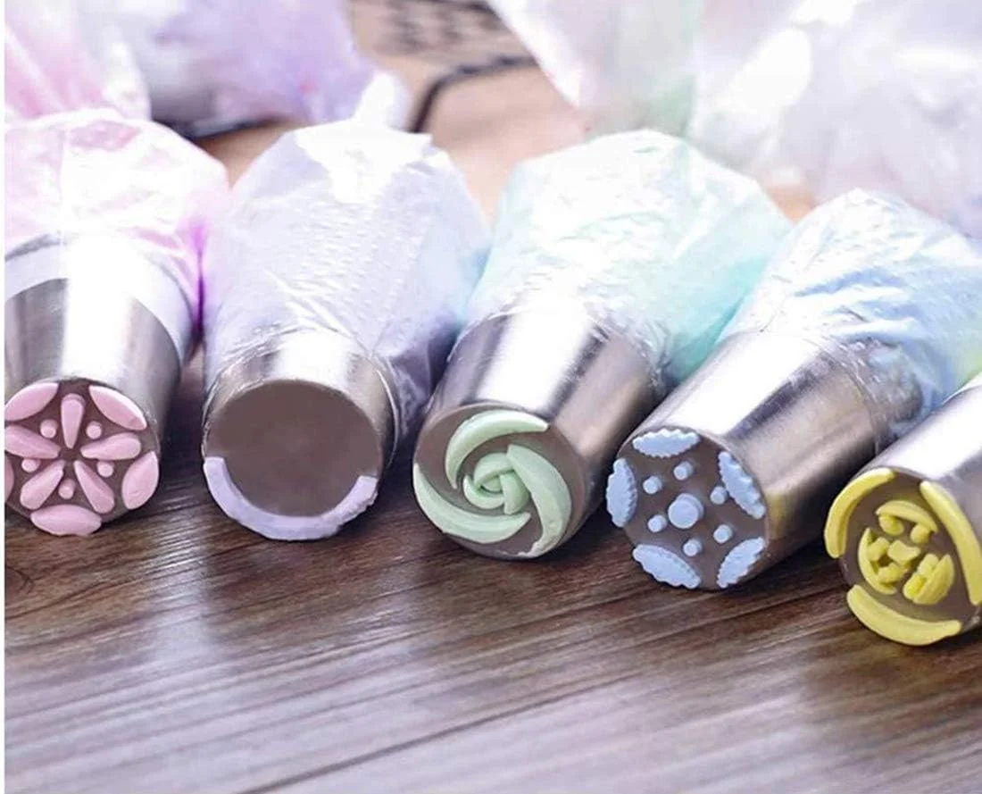 ابزار تزئین کیک HDCRAFTER، مجموعه 27 عددی نازل های استیل ضد زنگ برای تزئین کیک، ابزار شیرینی پزی فوندانت، نازل های استیل ضد زنگ برای تزئین کیک، ابزار پخت DIY ابزار تزئین کیک HDCRAFTER، مجموعه 27 عددی نازل های استیل ضد زنگ برای تزئین کیک، ابزار شیرینی پزی فوندانت، نازل های استیل ضد زنگ برای تزئین کیک، ابزار پخت DIY