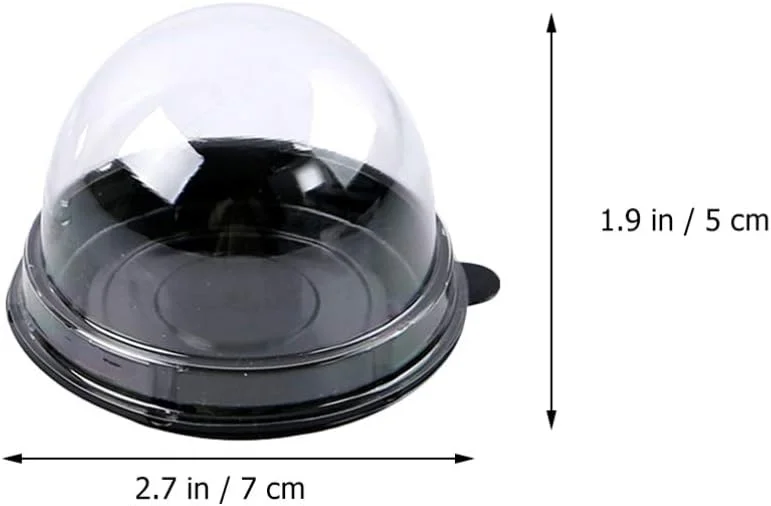 هولیبانا 200 عدد مینی جعبه کاپ کیک با گنبد شفاف، جعبه پلاستیکی شفاف مافین، شیرینی پنیر، جعبه دسر کیک ماه، نگهدارنده نمایشگر برای لوازم جشن تولد عروسی، مشکی هولیبانا 200 عدد مینی جعبه کاپ کیک با گنبد شفاف، جعبه پلاستیکی شفاف مافین، شیرینی پنیر، جعبه دسر کیک ماه، نگهدارنده نمایشگر برای لوازم جشن تولد عروسی، مشکی