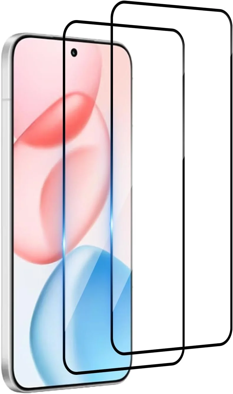 محافظ صفحه نمایش شیشه ای حرارت دیده Bihizei برای Honor 400، 2 عدد بدون حباب، محافظت دوگانه، شیشه فوق العاده مقاوم با سختی 9H