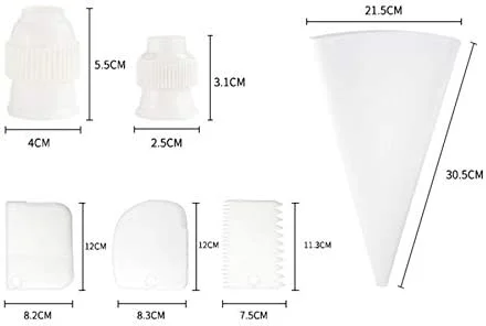 ست تزئین کیک چند منظوره GZDodek، شامل صفحه گردان کیک، قیف شیرینی پزی، ابزار فوندانت، لوازم شیرینی پزی و پخت دسر آشپزخانه ست تزئین کیک چند منظوره GZDodek، شامل صفحه گردان کیک، قیف شیرینی پزی، ابزار فوندانت، لوازم شیرینی پزی و پخت دسر آشپزخانه
