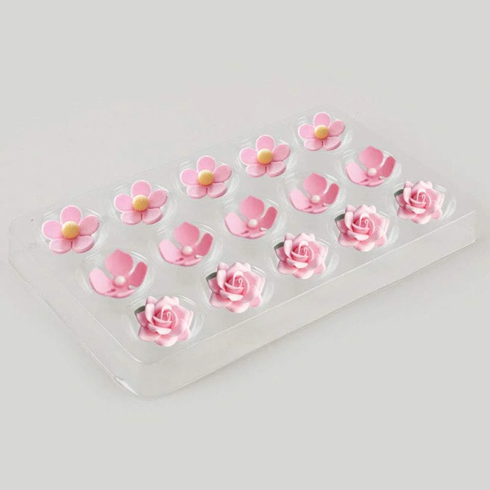 قالب خشک کن گل شکری EORTA، بسته 2 عددی/30 حفره، سینی شکل دهی فوندانت، ابزار پخت و پز تزئین کیک پلاستیکی برای کاردستی شکر، خمیر لثه، شکلات، شفاف، 23 در 14 سانتیمتر قالب خشک کن گل شکری EORTA، بسته 2 عددی/30 حفره، سینی شکل دهی فوندانت، ابزار پخت و پز تزئین کیک پلاستیکی برای کاردستی شکر، خمیر لثه، شکلات، شفاف، 23 در 14 سانتیمتر