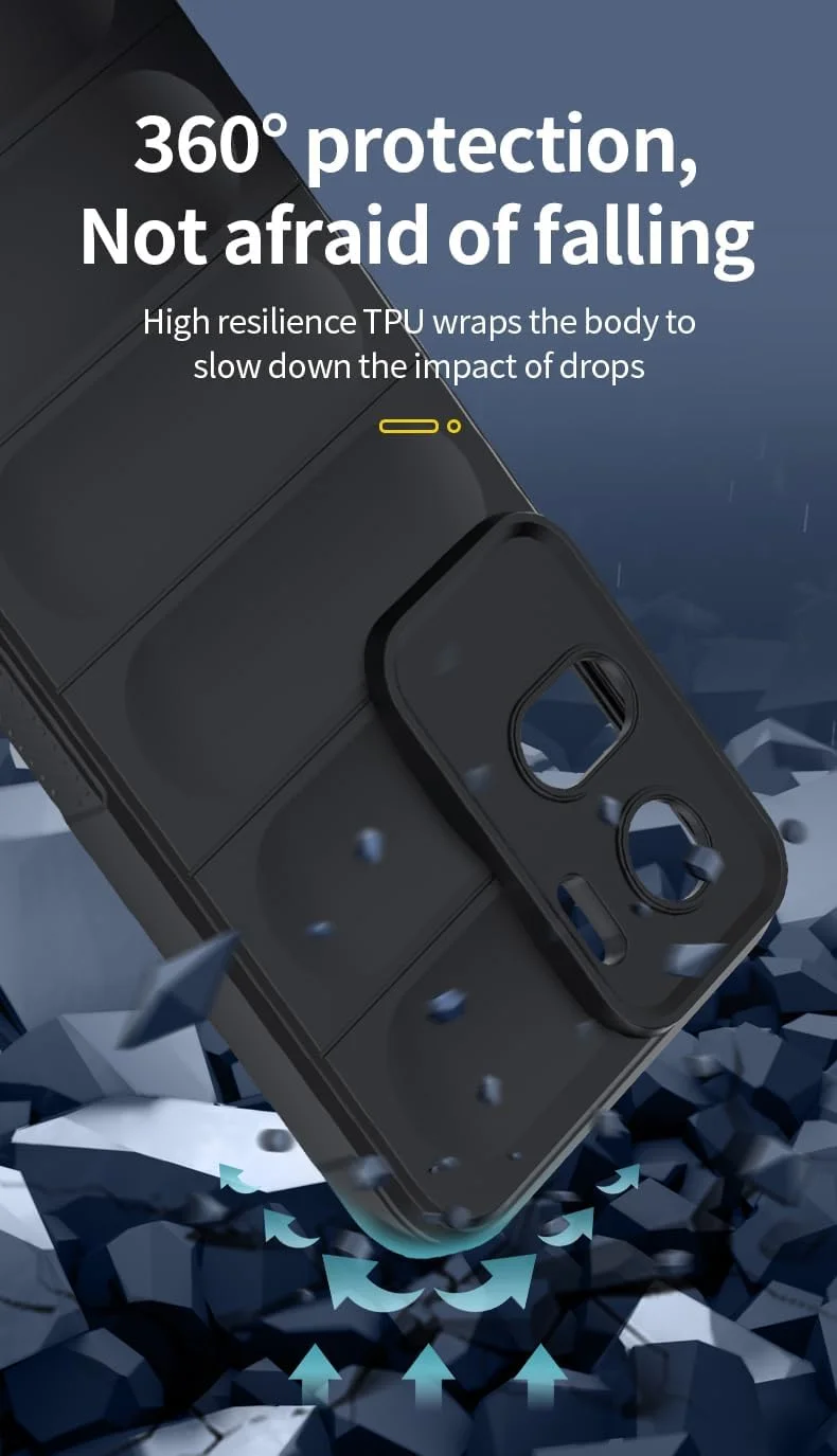 کاور محافظ گوشی GMUJIAO سازگار با گوشی آنر 90 لایت، ضد لغزش، ضد ضربه، ضد خش، به همراه 2 محافظ صفحه نمایش شیشه ای حرارت دیده [مقاوم در برابر خش] - مشکی