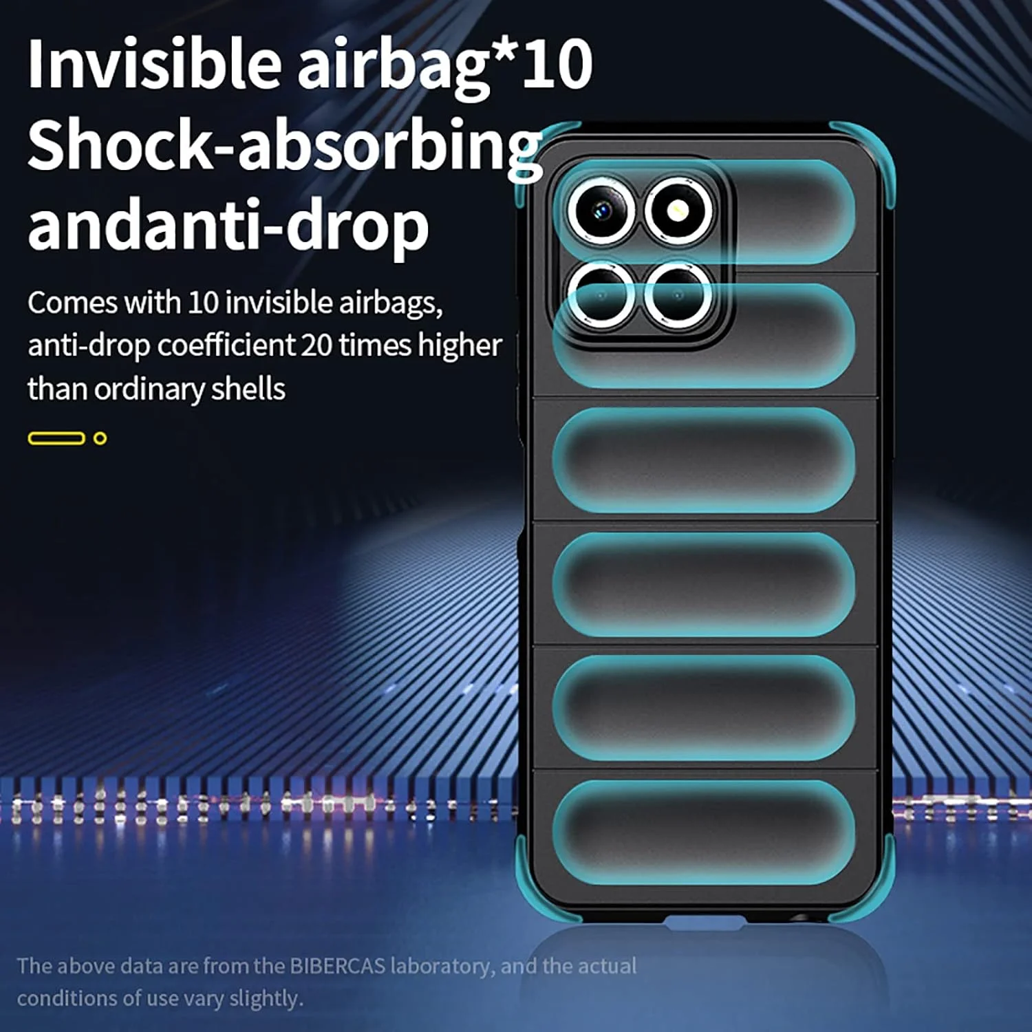 کاور محافظ گوشی جی‌ام‌یو‌جی‌آی‌او سازگار با Honor X8 5G، ضد لغزش، ضد ضربه، ضد خش، به همراه 2 محافظ صفحه نمایش شیشه‌ای حرارت دیده - سبز