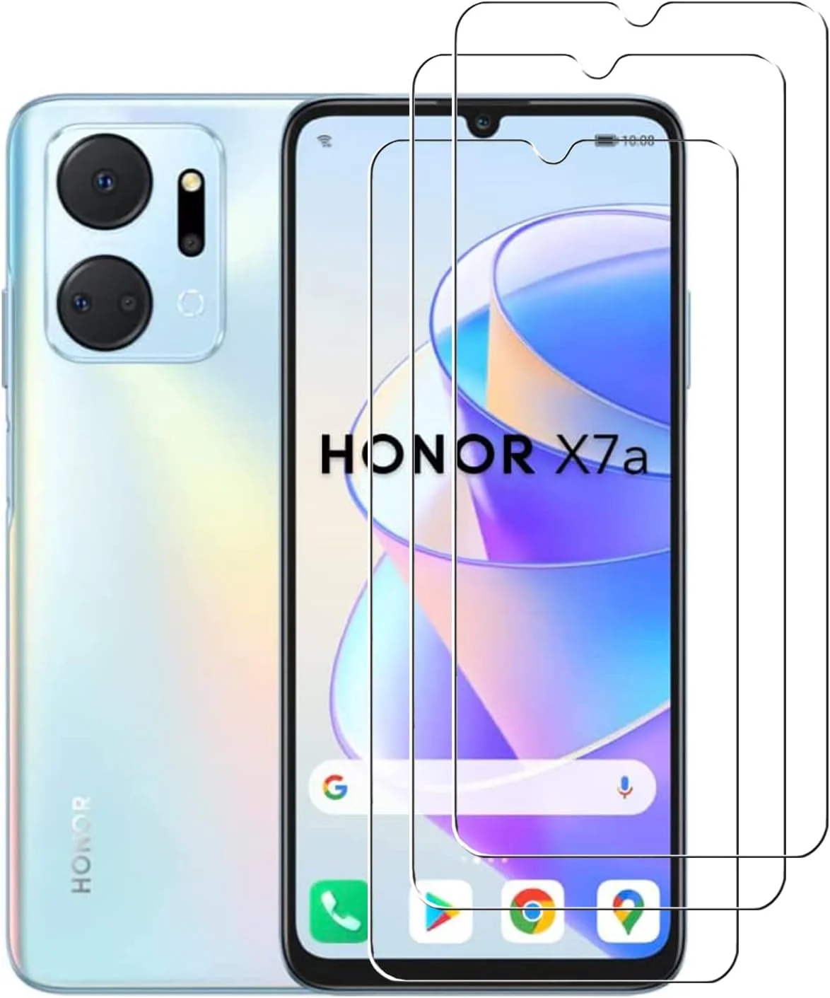 [بسته 3 عددی] محافظ صفحه نمایش شیشه ای تمپرد ZMONE برای گوشی Honor X7a، سختی 9H، وضوح بالا، ضد خش، بدون حباب، ضد اثر انگشت